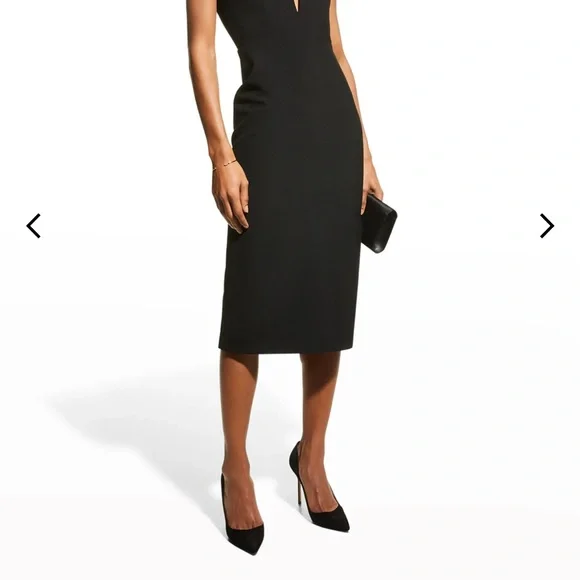 Veronica Beard Black Strapless Plunge Sheath Dress - Picture 2 of 5